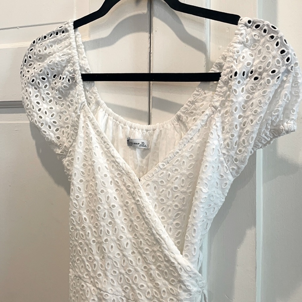white wrap sundress